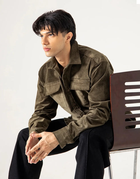 OVERSIZED CORDUROY SHIRT